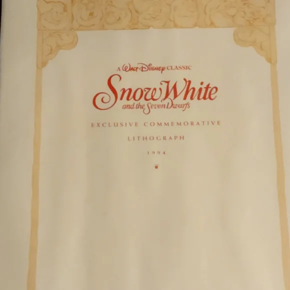 Snow White commemorative picture, 1994 - Picture 3 of 3